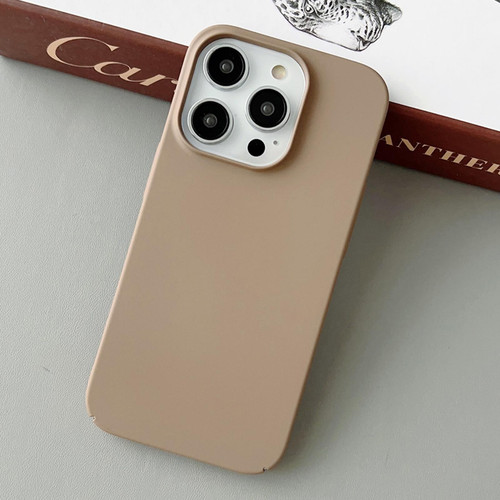 For iPhone 13 Pro Skin Feel All Inclusive PC Phone Case(Dark Coffee)