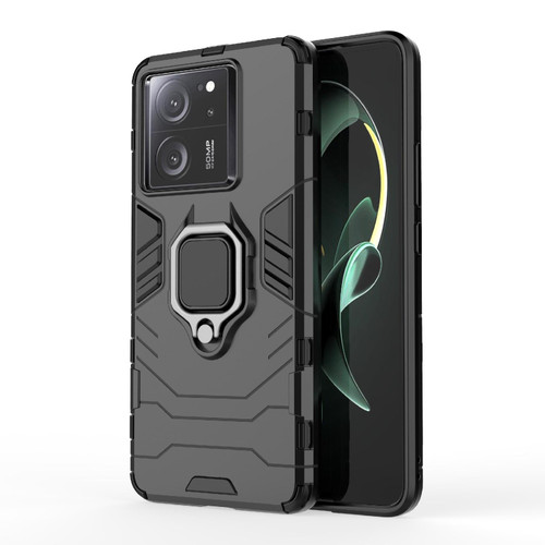 For Xiaomi Redmi K60 Ultra Shockproof PC + TPU Holder Phone Case(Black) For Xiaomi Redmi K60 Ultra Shockproof PC + TPU Holder Phone Case(Black)