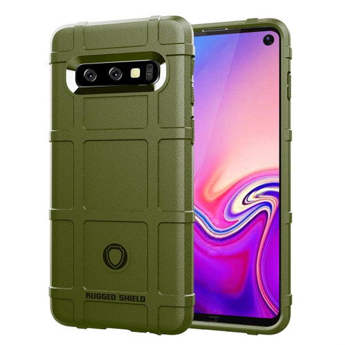 Full Coverage Shockproof TPU Case for Galaxy S10 (Army Green)