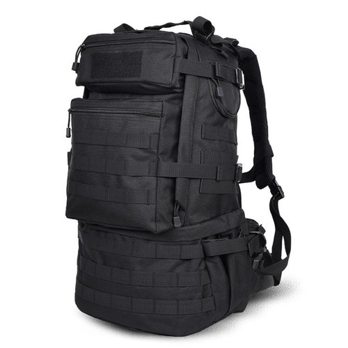 Waterproof Nylon Backpack Shoulders Bag Outdoors Hiking Camping Travelling Bag, Capacity:45L(Black) Waterproof Nylon Backpack Shoulders Bag Outdoors Hiking Camping Travelling Bag, Capacity:45L(Black)