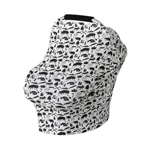 Multifunctional Cotton Nursing Towel Safety Seat Cushion Stroller Cover(Animals)