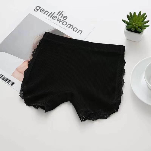 Summer Girls Safety Short Pants Kids Cotton Boxer Briefs Prevent Emptied Shorts, Size: 130(Black) Summer Girls Safety Short Pants Kids Cotton Boxer Briefs Prevent Emptied Shorts, Size: 130(Black)