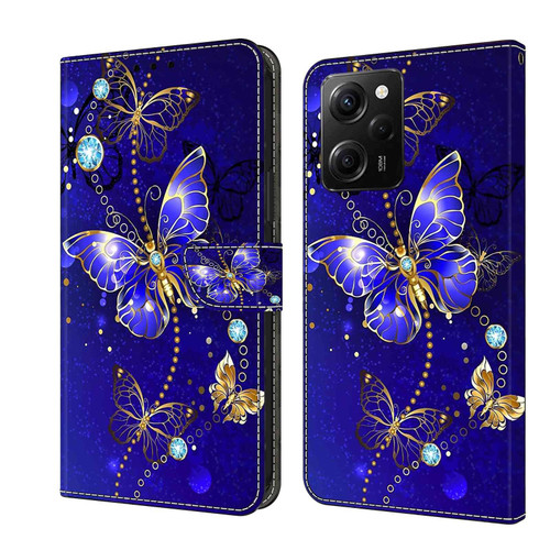 For Xiaomi Redmi Note 12 Pro Global Crystal 3D Shockproof Protective Leather Phone Case(Diamond Butterfly)