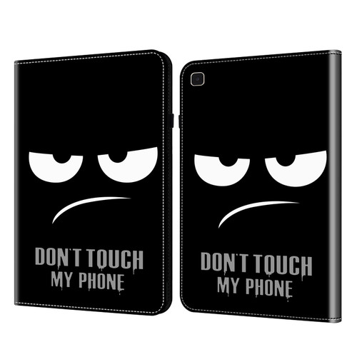 For Samsung Galaxy Tab A7 10.4 Crystal Texture Painted Leather Tablet Case(Dont Touch My Phone)