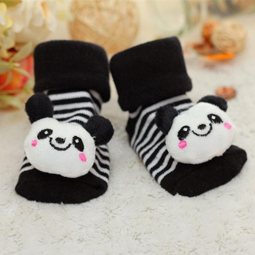 3 Pairs Cotton Cartoon Non-slip Baby Floor Socks Cute Three-Dimensional Doll Baby Toddler Socks(29#)