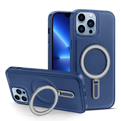 For iPhone 13 Pro MagSafe Magnetic Holder Phone Case(Royal Blue)