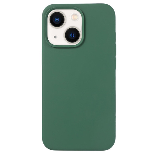 For iPhone 14 Liquid Silicone Phone Case(Clover Green)