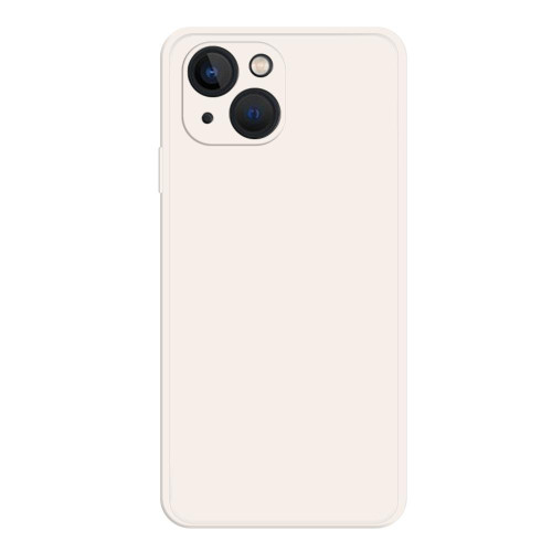 For iPhone 15 Plus Imitation Liquid Silicone Phone Case(White)