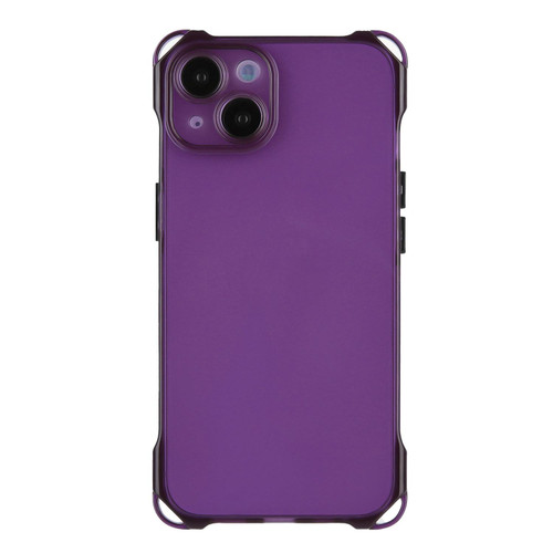 For iPhone 15 Plus Four-corner Shockproof TPU Phone Case(Purple)