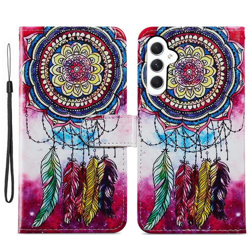 For Samsung Galaxy A05s Painted Pattern Horizontal Flip Leather Phone Case(Dreamcatcher)