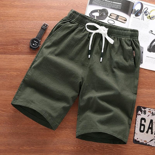 Men Thin Section Sweatpants (Color:Army Green Size:M)