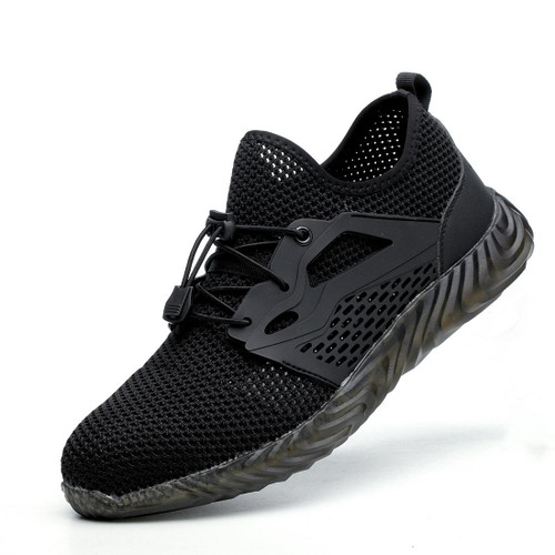 Jiefu Insulating Work Safety Shoes With Air Permeability, Impact Resistance And Puncture Resistance (Color:Black Size:41)