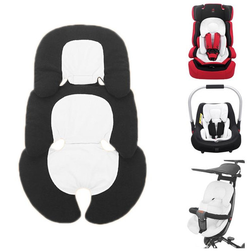 Baby Stroller Seat Cushion Safety Seat Protector Cushion, Color: Black White Baby Stroller Seat Cushion Safety Seat Protector Cushion, Color: Black White