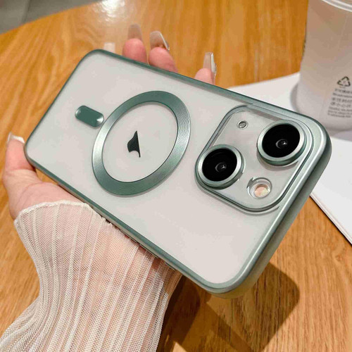 For iPhone 13 MagSafe Magnetic Frosted TPU Phone Case(Green) For iPhone 13 MagSafe Magnetic Frosted TPU Phone Case(Green)