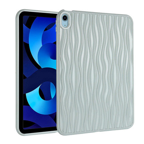 For iPad Air 10.9 2022 / 2020 Jelly Color Water Ripple TPU Tablet Case(Grey)