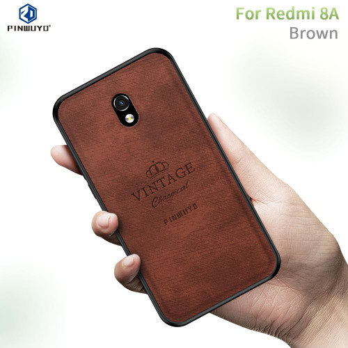 For Xiaomi RedMi 8A PINWUYO Zun Series PC + TPU + Skin Waterproof And Anti-fall All-inclusive Protective Shell(Brown) For Xiaomi RedMi 8A PINWUYO Zun Series PC + TPU + Skin Waterproof And Anti-fall All-inclusive Protective Shell(Brown)