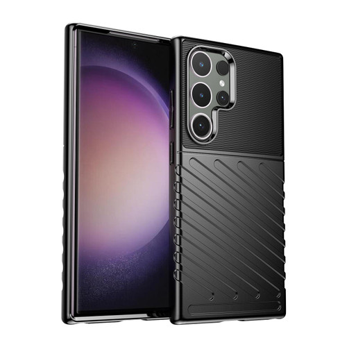 For Samsung Galaxy S24 Ultra 5G Thunderbolt Shockproof TPU Phone Case(Black) For Samsung Galaxy S24 Ultra 5G Thunderbolt Shockproof TPU Phone Case(Black)