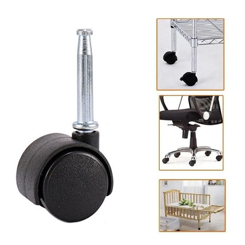 Swivel Furniture Casters Office Chair Baby Crib Sofa Wheel, Spec: 1 Inch Without Brake