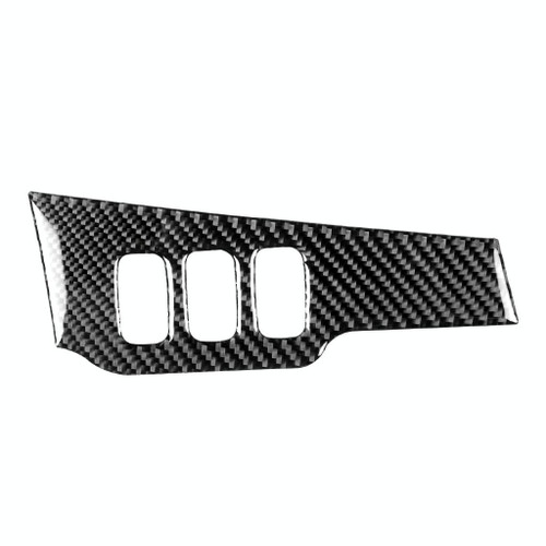 Car Carbon Fiber Dimming Control Panel Decorative Sticker for Mitsubishi Lancer EVO 2008-2015, Left Drive