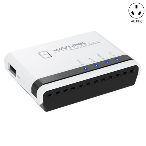 WAVLINK NU516U1 USB2.0 Wireless Printer Server With 10 / 100Mbps LAN / Bridge WiFi(AU Plug)