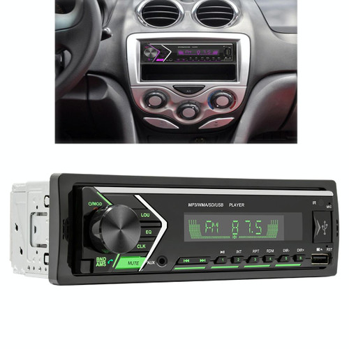 SWM505 Car Radio Receiver MP3 Player with Remote Control, Support FM & Bluetooth & USB & AUX & TF Card