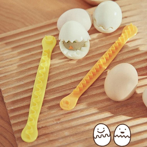 2pcs /Set Lace Egg Cutter DIY Egg Mold Kitchen Salad Making Tools