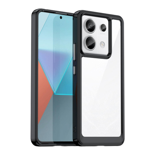 For Xiaomi Redmi Note 13 Pro Colorful Series Acrylic Hybrid TPU Phone Case(Black)