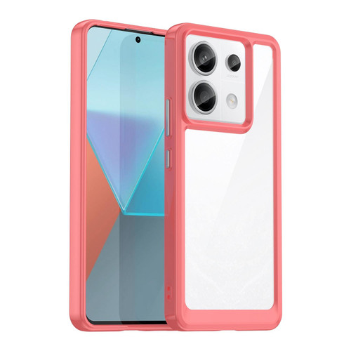 For Xiaomi Redmi Note 13 Pro+ Colorful Series Acrylic Hybrid TPU Phone Case(Red)