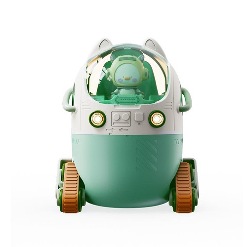 MJ066 220ML Portable Desktop Cute Cartoon Tank Car Air Humidifier with LED Lights, Model:USB(Green)