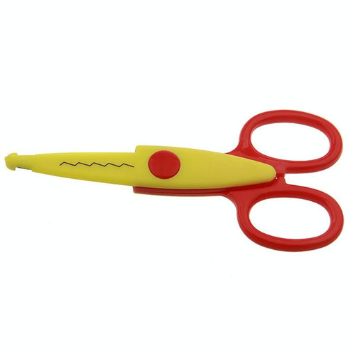 5 inch Children Safety Lace Scissors Kindergarten Fun Scissors DIY Photo Album Cutter, Model: Big Sawtooth