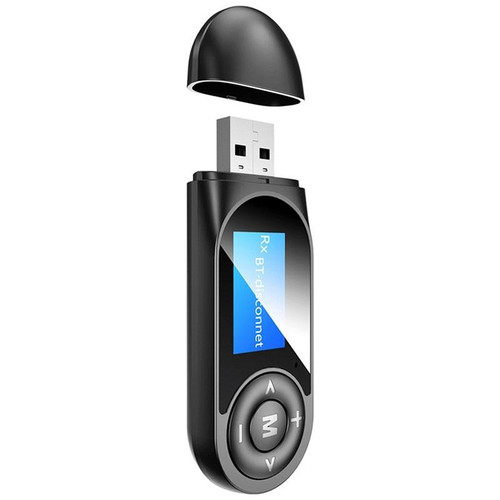 T13 Bluetooth 5.0 Drive-free USB Bluetooth Receiver and Transmitter with Screen