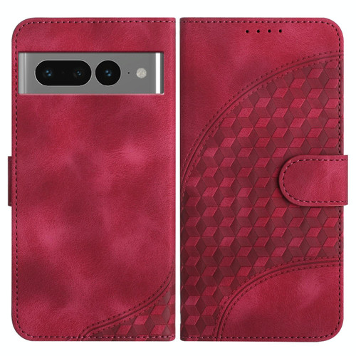 For Google Pixel 7 Pro 5G YX0060 Elephant Head Embossed Phone Leather Case with Lanyard(Rose Red) For Google Pixel 7 Pro 5G YX0060 Elephant Head Embossed Phone Leather Case with Lanyard(Rose Red)