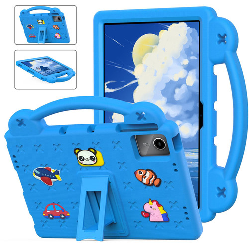 For Huawei MetePad 11 2023/2021 Handle Kickstand Children EVA Shockproof Tablet Case(Sky Blue)