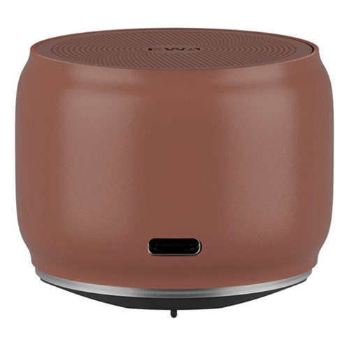 EWA A126 Mini Bluetooth 5.0 Bass Radiator Metal Speaker(Brown)