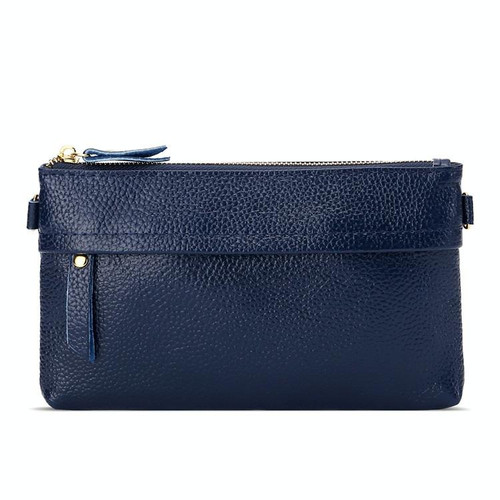 Ladies One-Shoulder Diagonal Mobile Phone Coin Purse(Navy Blue)