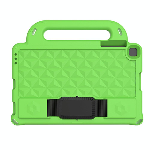 For Samsung Galaxy Tab A 10.1 2019 T510/T515 Diamond Series EVA  Anti-Fall Shockproof Sleeve Protective Shell Case with Holder & Strap(Green)