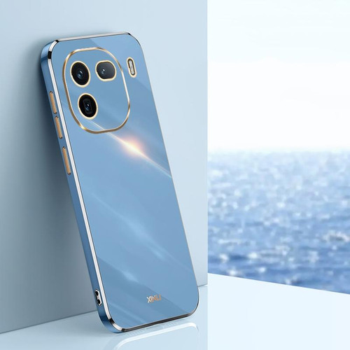 For vivo iQOO 12 5G XINLI Straight Edge 6D Electroplate TPU Phone Case(Celestial Blue) For vivo iQOO 12 5G XINLI Straight Edge 6D Electroplate TPU Phone Case(Celestial Blue)