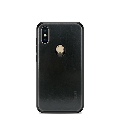 MOFI Shockproof PU Paste PC Case for Xiaomi Mi 8 (Black)