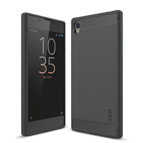 MOFI Brushed Texture Carbon Fiber Soft TPU Case for Sony Xperia E6 (Grey)