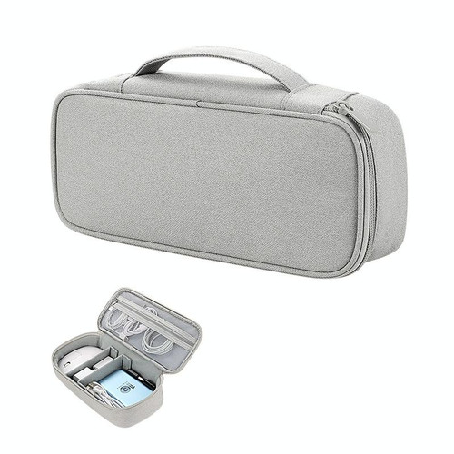 SM03 Large Size Portable Multifunctional Digital Accessories Storage Bag (Grey)