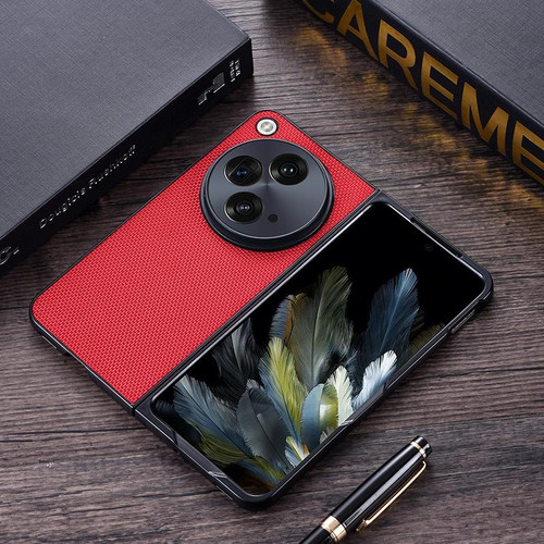 For OnePlus Open Nylon Cloth Texture +TPU Phone Case(Red)