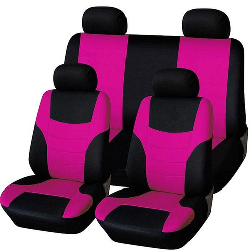 Universal Car Seat Cover Personality Stitching Automotive Chairs Protective Sleeve Cloth Automobile Seats Covers(pink)