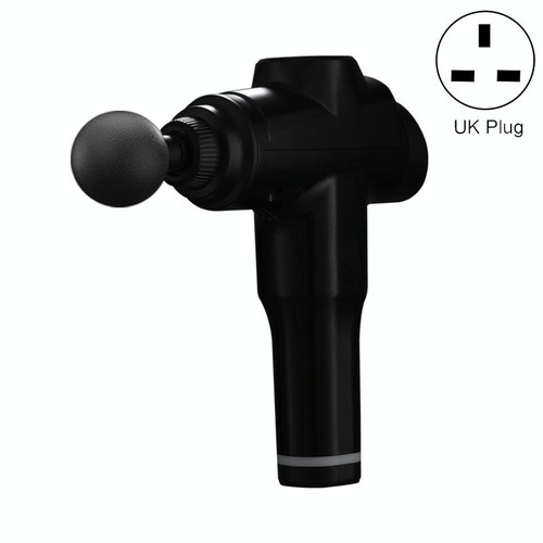 Muscles Relax Massager Portable Fitness Equipment Fascia Gun, Specification: 6206 6 Gears Black(UK Plug)