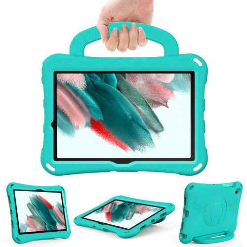 For Samsung Galaxy Tab A8 10.5 2021 Handle Football Shaped EVA Shockproof Tablet Case(Mint  Green)