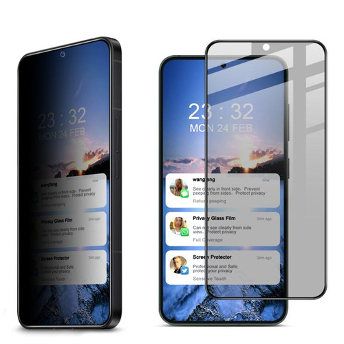For Samsung Galaxy S24 5G imak HD Full Screen Anti-spy Tempered Glass Protective Film