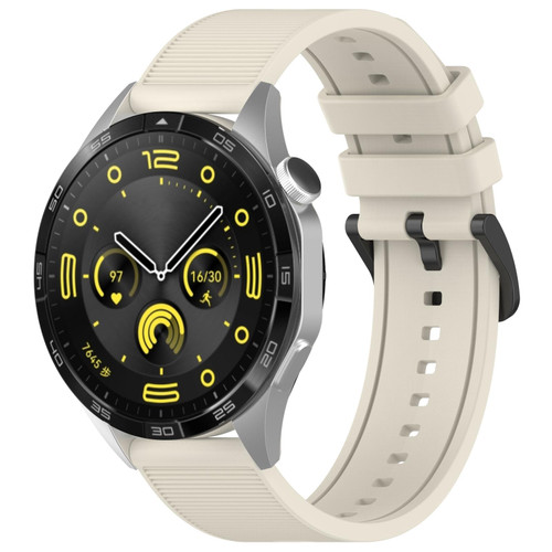 For Xiaomi MI Watch S1 Pro 22mm Textured Silicone Solid Color Watch Band(Starlight)