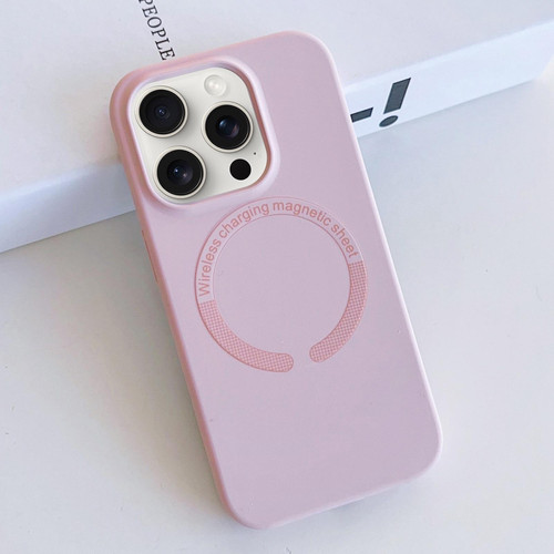 For iPhone 15 Pro Max MagSafe Magnetic Liquid Silicone Phone Case(Pink)