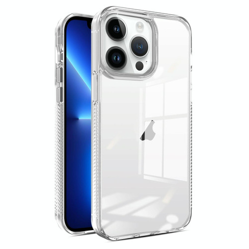 For iPhone 13 Pro 2.5mm Anti-slip Clear Acrylic Hybrid TPU Phone Case(Transparent)