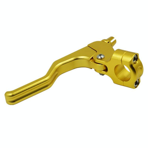 ATV Clutch Hand Brakes CNC Aluminum Alloy 22mm Handle Holder Universal Handbrake(Golden)