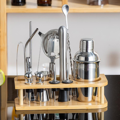 350ml 15 In 1 Stainless Steel Bartending Set Cocktail Shaker Bar Bartending Tools
